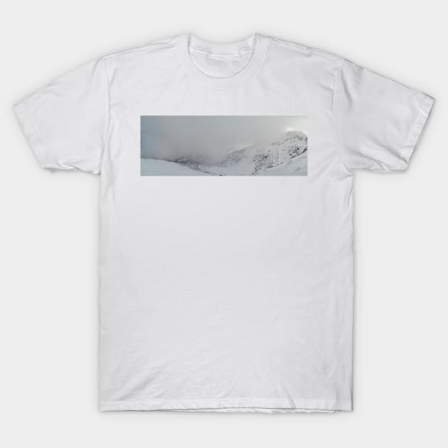 foggy mountains T-Shirt by psychoshadow